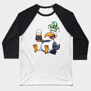 Dutch Carnaval Seagull With Beer Baseball T-Shirt